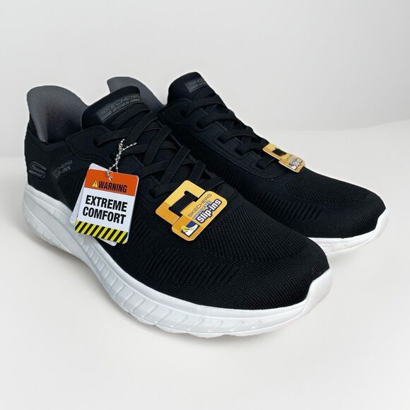 Skechers Slip-Ins Shoes Mens Size 10 Black Low Top Athletic Sneakers 118312 New - Picture 4 of 9